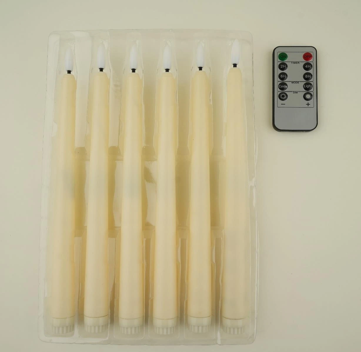 Pillar Candle Set Of 6 With Remote